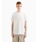 Armani Exchange Camiseta cuello redondo blanco