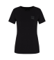 A|X Armani Exchange Regular fit T-shirt met zwarte icoon patch