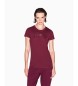 Armani Exchange Burgundy Logo T-shirt