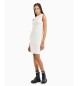 Armani Exchange Vestido de punto blanco