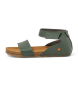 Art Leather sandals 0382 green Creta