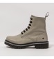 Art Grey leather ankle boots