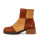 Art Botines de Piel 1285 Varsovia marrón, beige