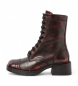 Art Botines de Piel 1287 Varsovia granate