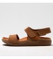 Art Skin Back sandaler i läder Läder Biarritz camel 