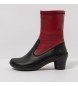 Art Leather ankle boots red, black