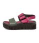 Art Sandalias de piel 1578 Brighton rosa, verde