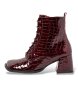 Art Lederstiefeletten 1738 Verona granatrot