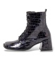 Art Stiefeletten aus Leder 1738 Verona grau