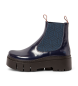 Art Leder-Stiefeletten 1766 Leeds navy