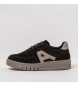 Art Leather trainers 1777S Silk Suede Black-Taupe