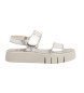 Art 1854F silver leather sandals