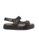 Art Skórzane sandały 1856 Malaga czarne