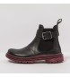 Art 1892 Nappa leather boots Black-Burgundy/Birmingham