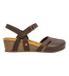 Art Läder sandaler 1931 Nappa brun -Heel höjd: 4.5cm