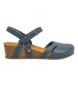 Art Leren sandalen 1931 Nappa blauw -Helhoogte: 4,5cm