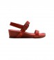 Art Sandálias de couro 1940 I Imagine vermelho -Cunha de 4,5cm de altura