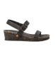 Art Leren sandalen 1940 zwart