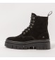 Art Botins em pele 1953S Silk Suede Preto/Amberes