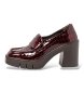 Art Sapatos de Couro 1972 Berna grená