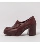 Art Berna burgundy leather shoes -height heel: 9cm- -Burgundy leather shoes Berna burgundy -height heel: 9cm- 