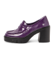 Art Mocassins en cuir lilas 1972