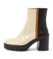 Art Bottines en cuir 1974 beige