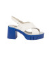 Art 1990 Eivissa white leather sandals -Height heel 8,5cm