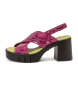 Art 1990 Eivissa roze leren sandalen