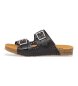 Art Sandalias de Piel 0127 Creta negro