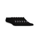 Asics Lot de 6 paires de chaussettes invisibles noires