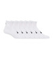 Asics Set de 6 Pares de Calcetines Quarter blanco