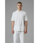 A|X Armani Exchange Bedrukte witte polo