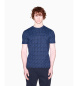 A|X Armani Exchange Regular T-shirt i klassisk marinbl� bomull