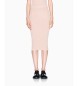 A|X Armani Exchange High Waisted midi skirt nude