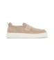 A|X Armani Exchange Sneakers slip-on in camoscio con linguetta beige