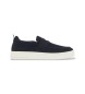 A|X Armani Exchange Sneakers slip-on in camoscio con fascetta blu marino