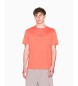 A|X Armani Exchange T-shirt com mini log�tipo laranja