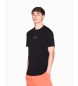 A|X Armani Exchange T-shirt com mini logótipo preto