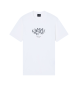 A|X Armani Exchange White logo T-shirt