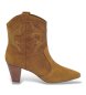 BA&SH Botas de couro Casey castanhas