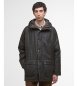 Barbour Bedale Wax Parka olive green