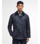 Barbour Ashby navy waxed jacket