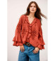 BA&SH Blusa arancione Omar BA&SH Blusa arancione Omar