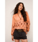 BA&SH Zato orange blouse