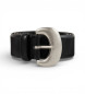 BA&SH Cintur�n Brad de piel negro