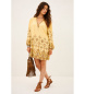 BA&SH Vestido Zola amarillo