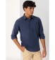 Bendorff BENDORFF - Basic shirt met lange mouwen en elastiek in marineblauw