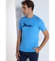 Bendorff T-shirt basic a maniche corte in ciniglia blu