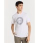 Bendorff T-shirt básica com logótipo bordado a branco